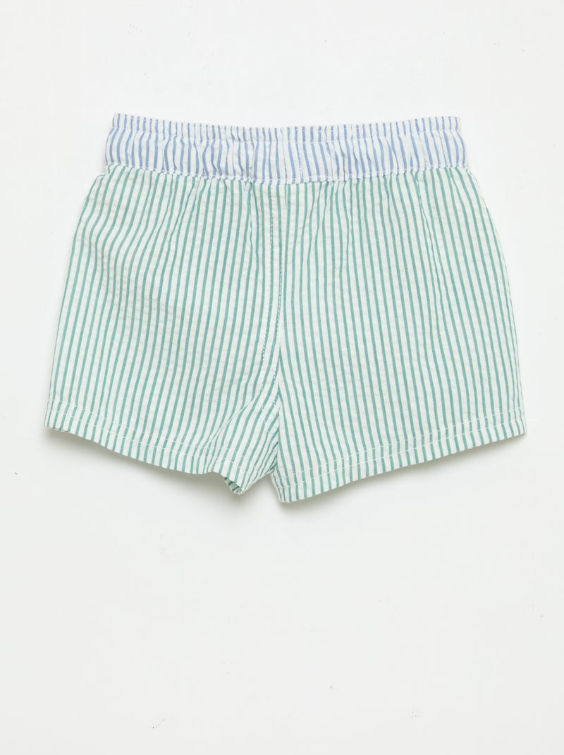 Calções de banho estampados Verde - Kiabi