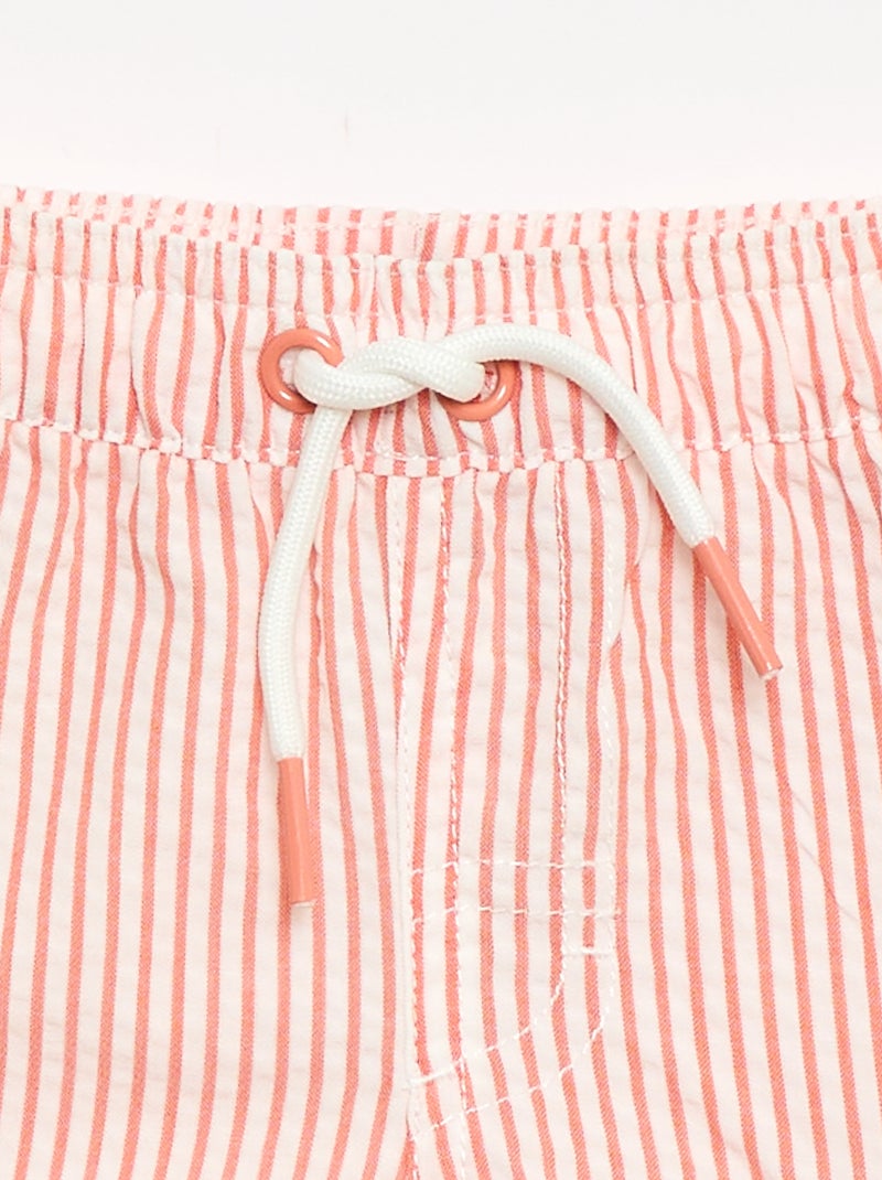 Calções de banho estampados Vermelho - Kiabi