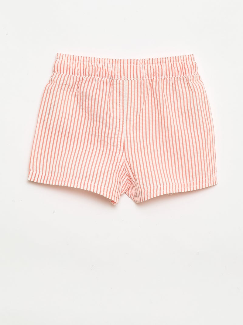 Calções de banho estampados Vermelho - Kiabi
