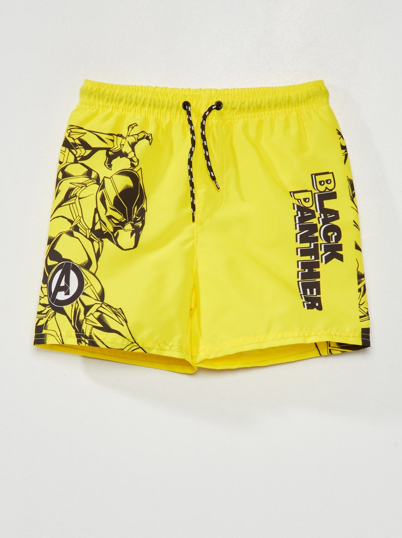 Calções de banho estampados 'Vingadores' Amarelo - Kiabi