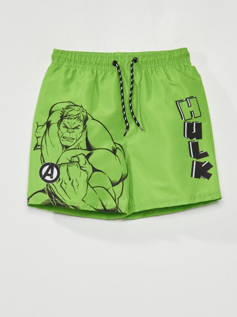 Calções de banho estampados 'Vingadores' Verde - Kiabi