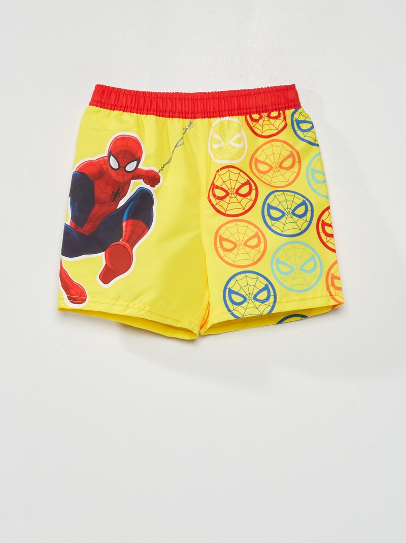 Calções de banho 'Homem-Aranha' Amarelo - Kiabi