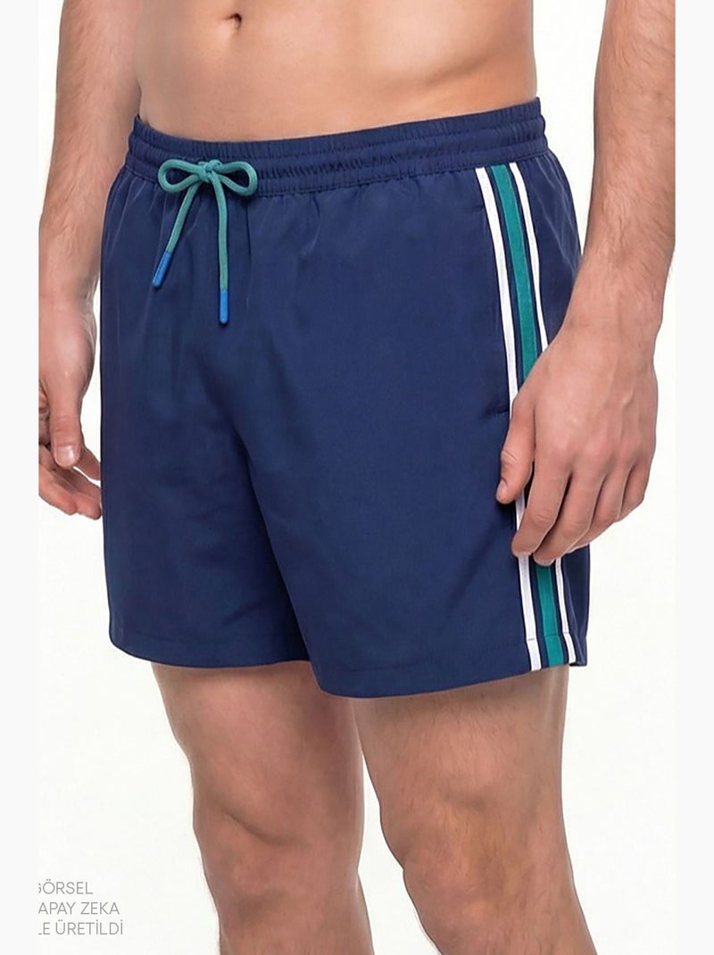 Calções de banho homem retro tennis penti Azul-marinho - Kiabi