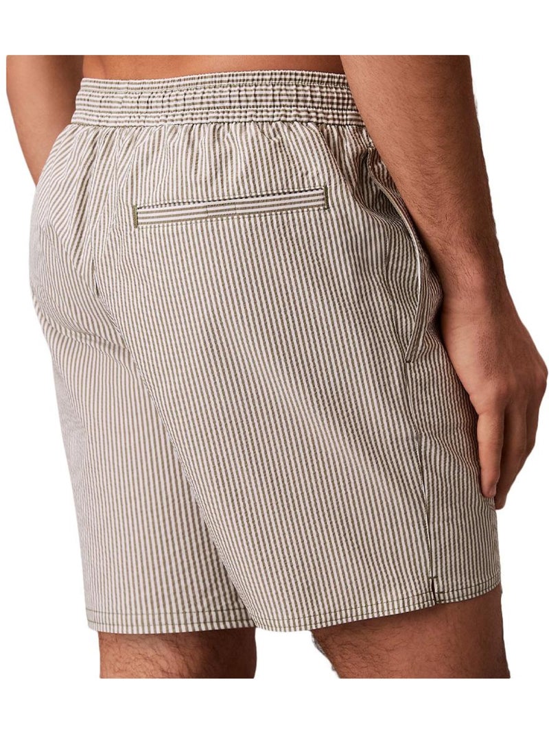 Calções de banho kaki calvin klein de homem com cordão Verde cáqui claro - Kiabi