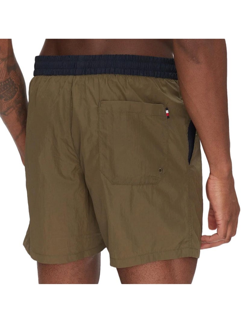 Calções de Banho Kaki Tommy Hilfiger com Cordão para Homem Verde cáqui claro - Kiabi