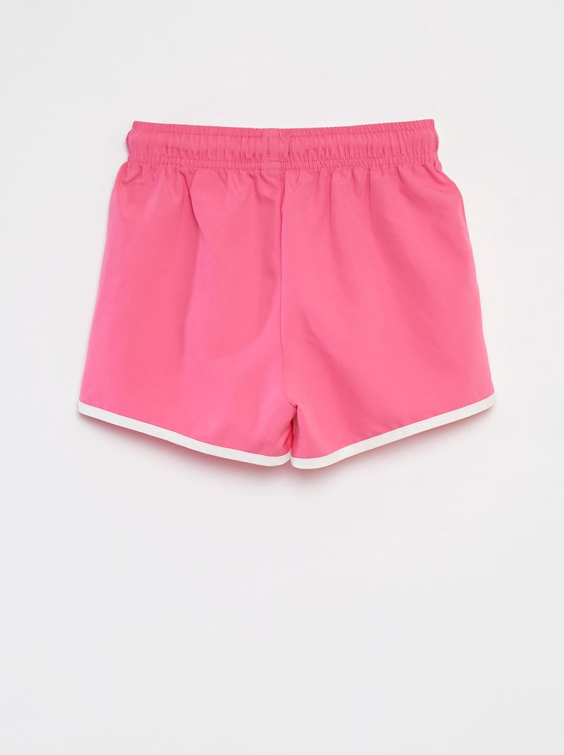 Calções de banho lisos Rosa - Kiabi