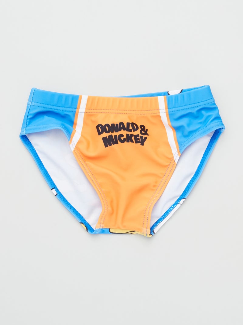 Calções de banho 'Mickey' e 'Donald' Laranja - Kiabi