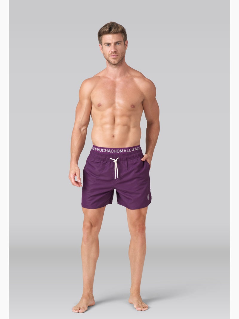 Calções de banho Muchachomalo com boxer a condizer Roxo - Kiabi