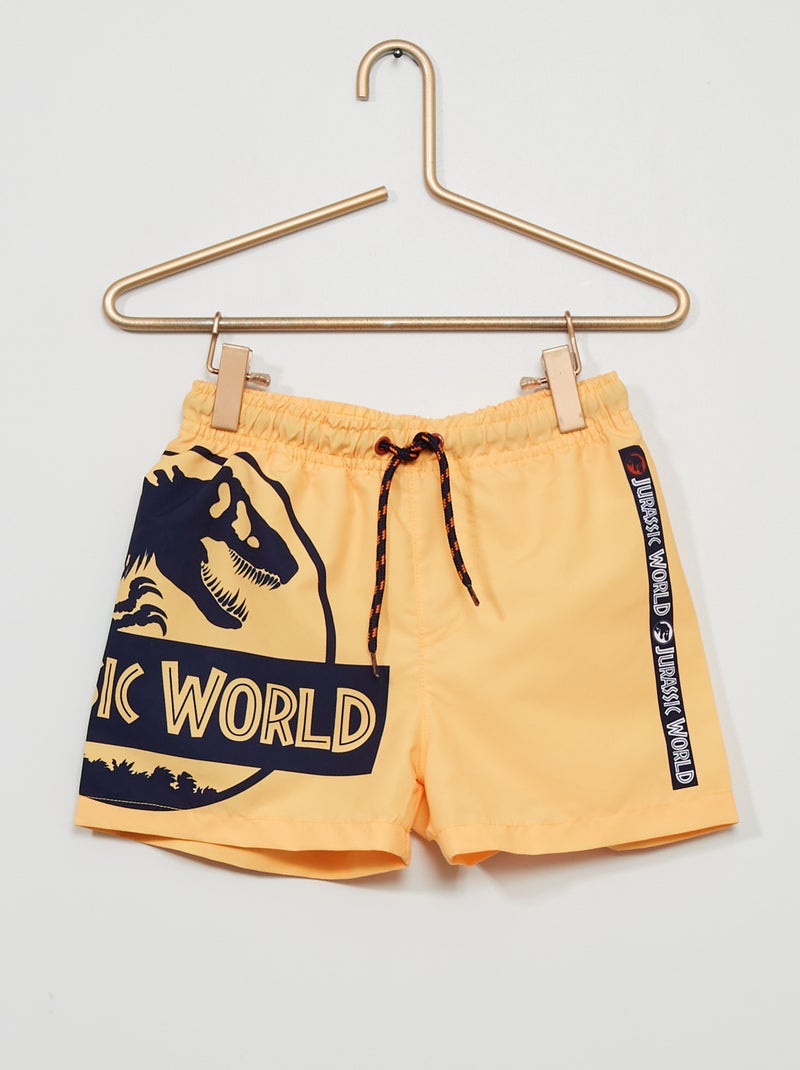 Calções de banho 'Mundo Jurássico' Amarelo - Kiabi