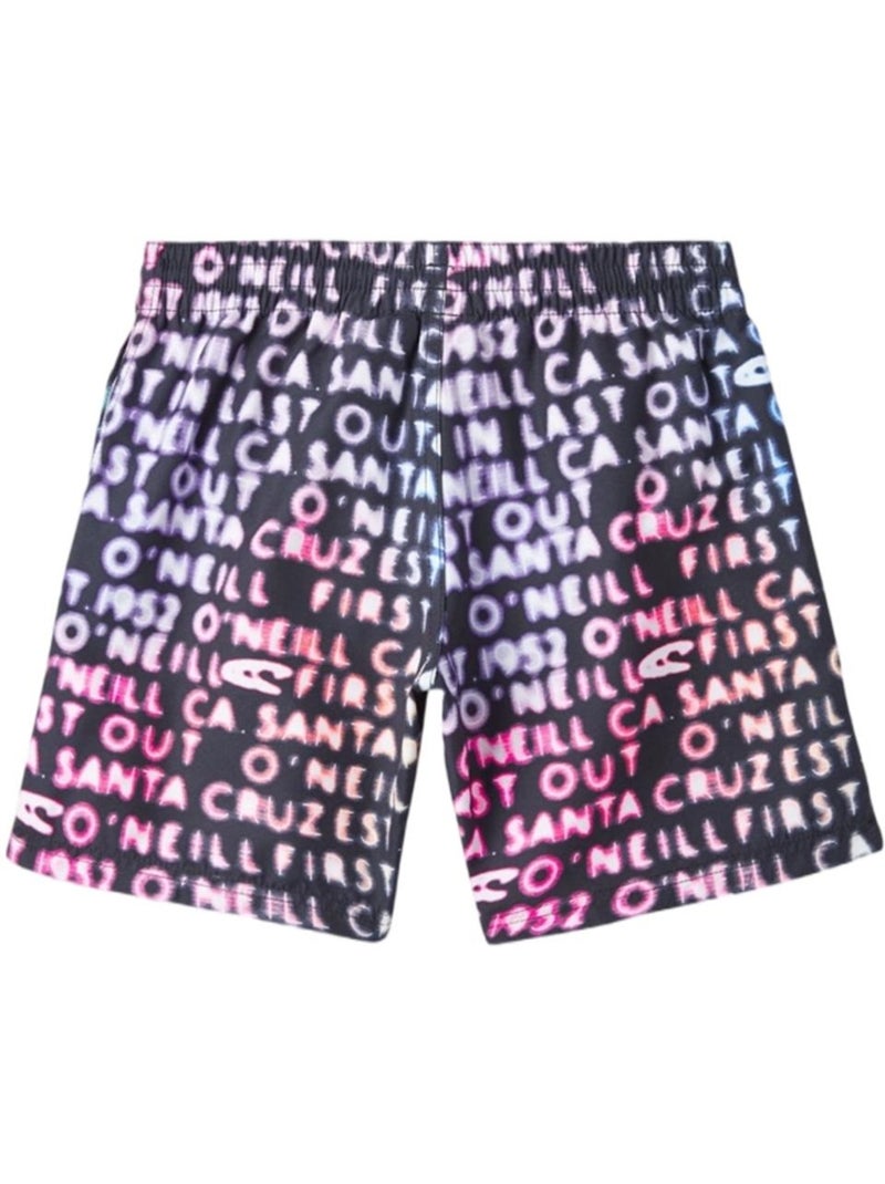 Calções de Banho O'Neill Cali para Rapaz - Preto/Rosa/Azul Preto - Kiabi