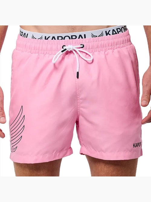 Calções de banho rosa para homem kaporal tasty - Kiabi
