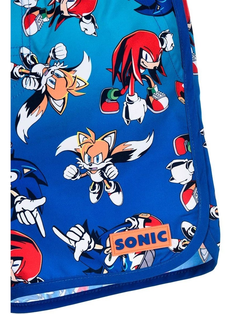 Calções de banho sonic menino | licença oficial Azul - Kiabi