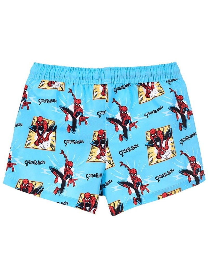 Calções de banho spiderman menino | licença oficial Azul-turquesa - Kiabi