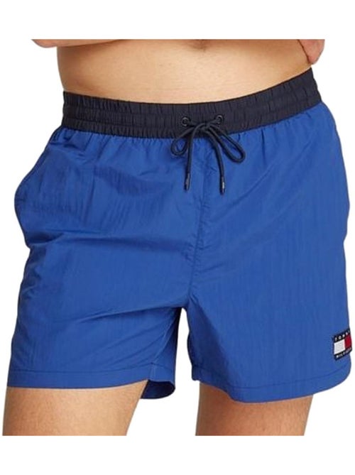 Calções de Banho Tommy Hilfiger Azuis com Cordão para Homem - Kiabi Calções de Banho Tommy Hilfiger Azuis com Cordão para Homem - Kiabi