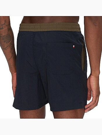 Calções de banho tommy hilfiger drawstring 455 azul marinho para homem