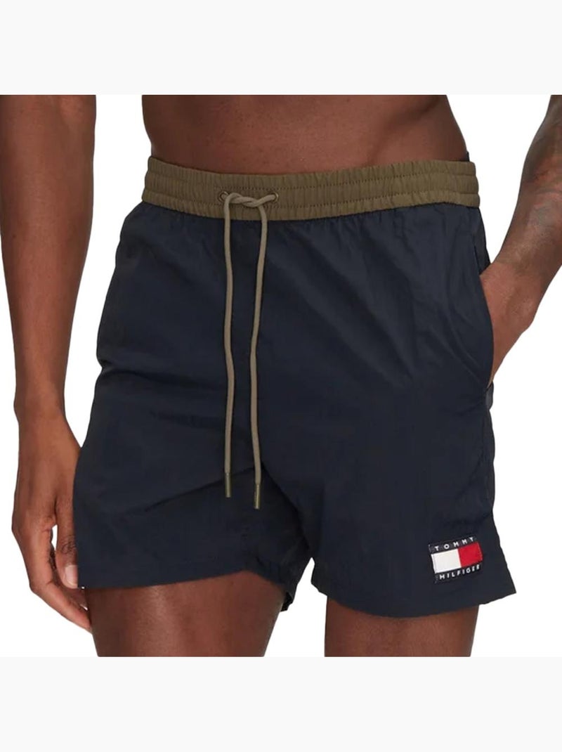 Calções de Banho Tommy Hilfiger Drawstring 455 Azul Marinho para Homem Azul-marinho - Kiabi
