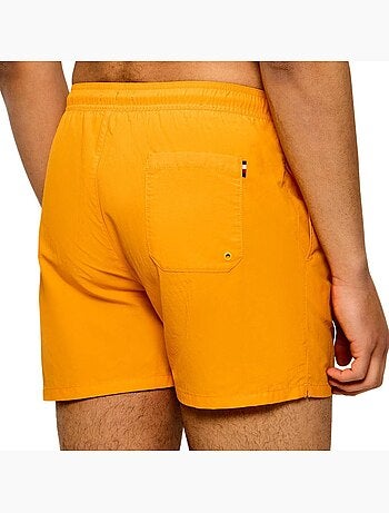 Calções de banho tommy hilfiger laranja com cordão para homem