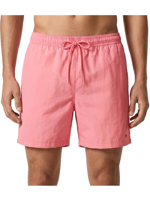 Calções de Banho Tommy Hilfiger Rosa para Homem com Cordão Ajustável - Kiabi Calções de Banho Tommy Hilfiger Rosa para Homem com Cordão Ajustável - Kiabi