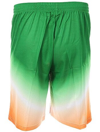 Calções de Basquetebol Boston Verdes/Laranja para Homem Sport Zone