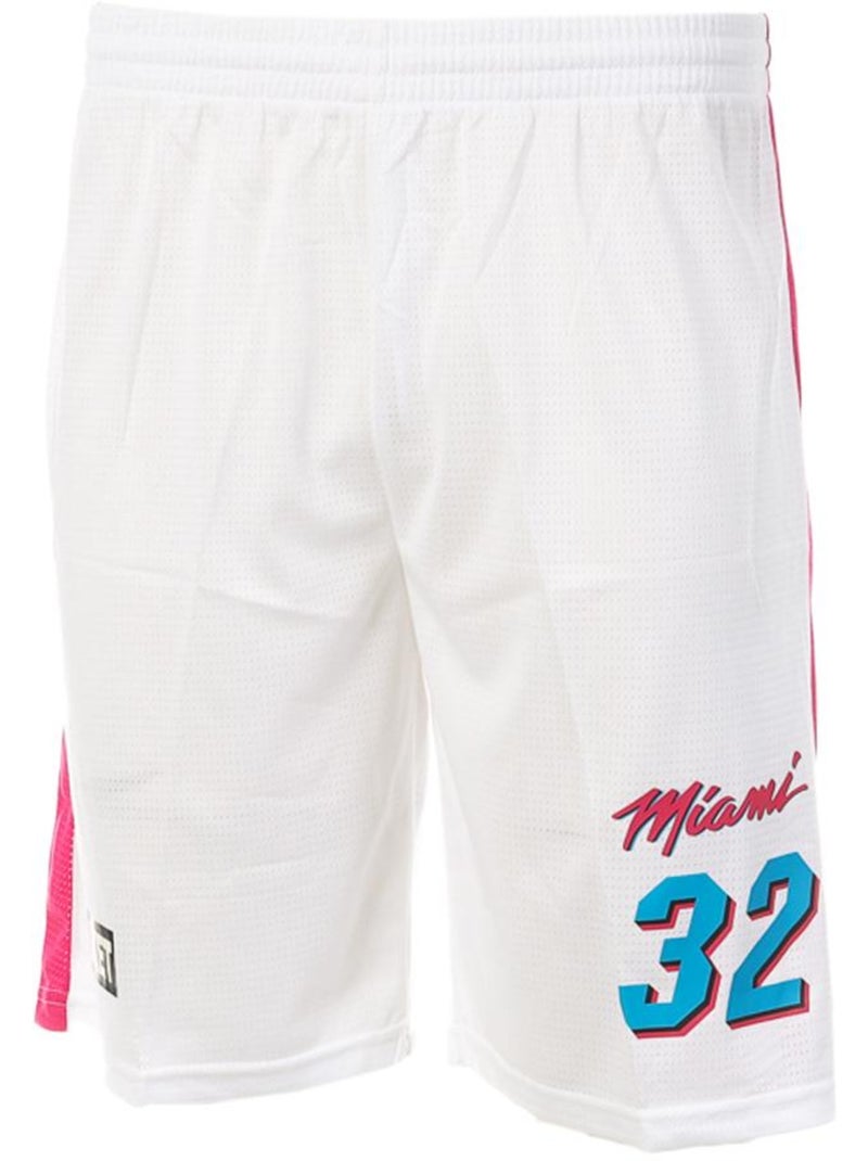 Calções de Basquetebol Sport Zone Miami para Homem Branco/Rosa Branco - Kiabi