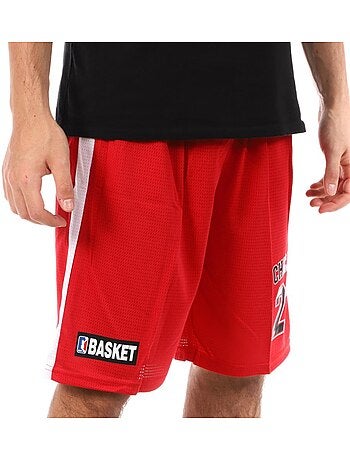 Calções de Basquetebol Vermelhos para Homem Sport Zone Miami