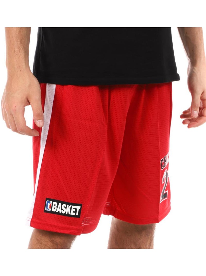 Calções de Basquetebol Vermelhos para Homem Sport Zone Miami Preto - Kiabi