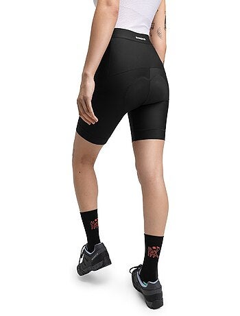 Calções de bikepacking almofadados para mulher