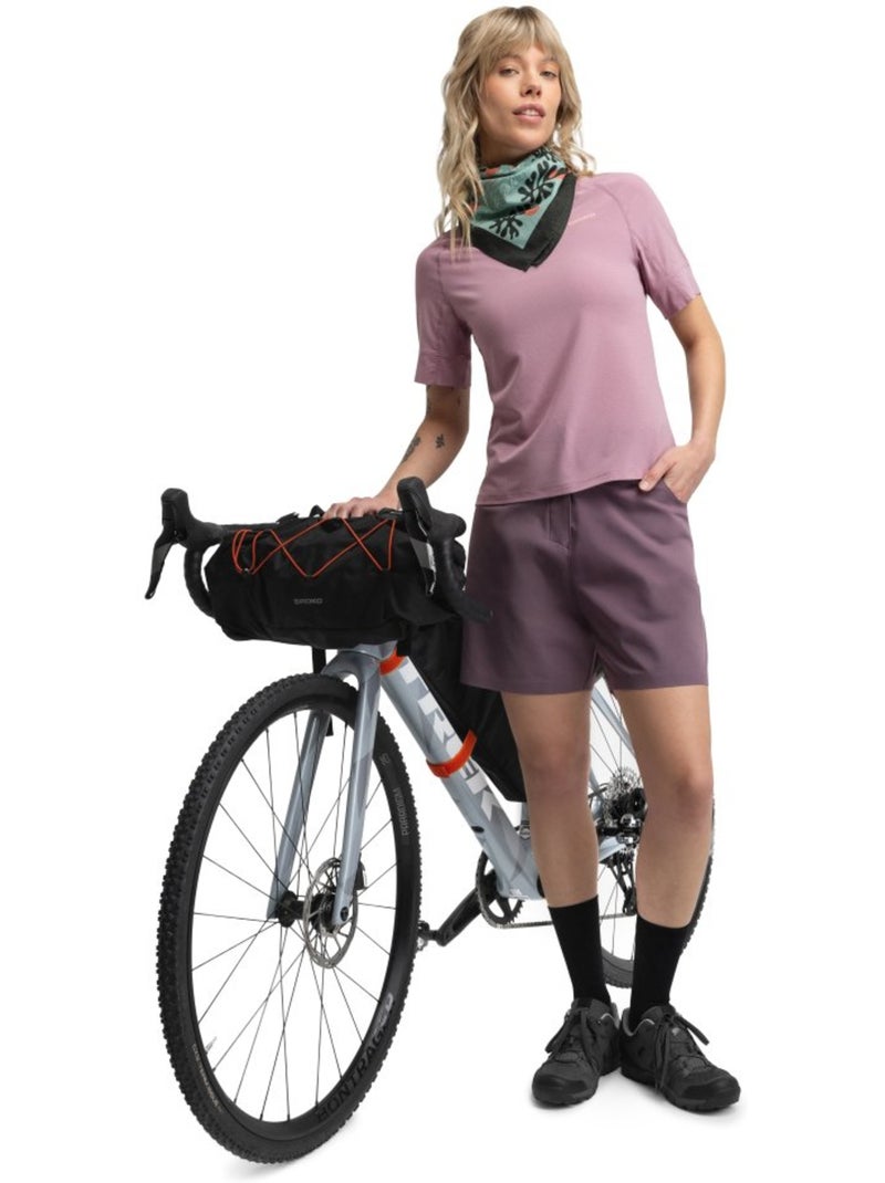 Calções de bikepacking para mulher Roxo - Kiabi