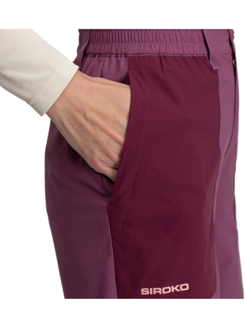 Calções de caminhada impermeáveis para mulher Roxo - Kiabi