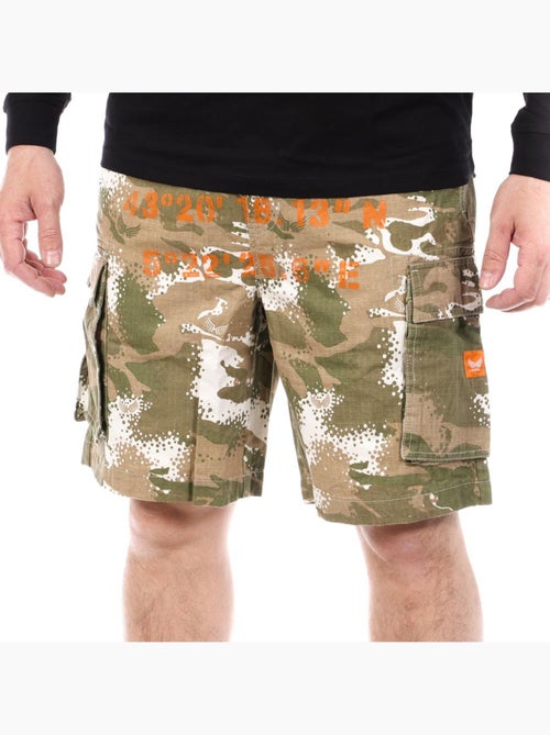 Calções de Camuflado Cáqui para Homem Kaporal Tactim - Kiabi Calções de Camuflado Cáqui para Homem Kaporal Tactim - Kiabi