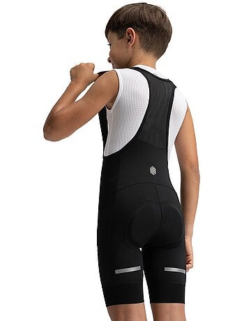 Calções de ciclismo com alças para rapaz