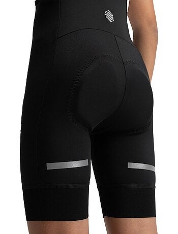 Calções de ciclismo com alças para rapaz
