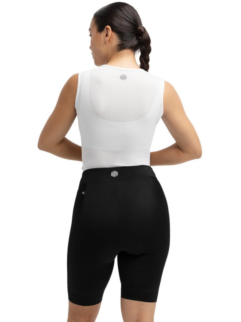 Calções de ciclismo com carneira mulher Preto - Kiabi