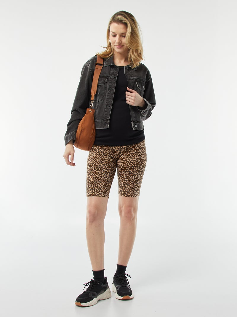 Calções de ciclismo de grávida BEGE - Kiabi