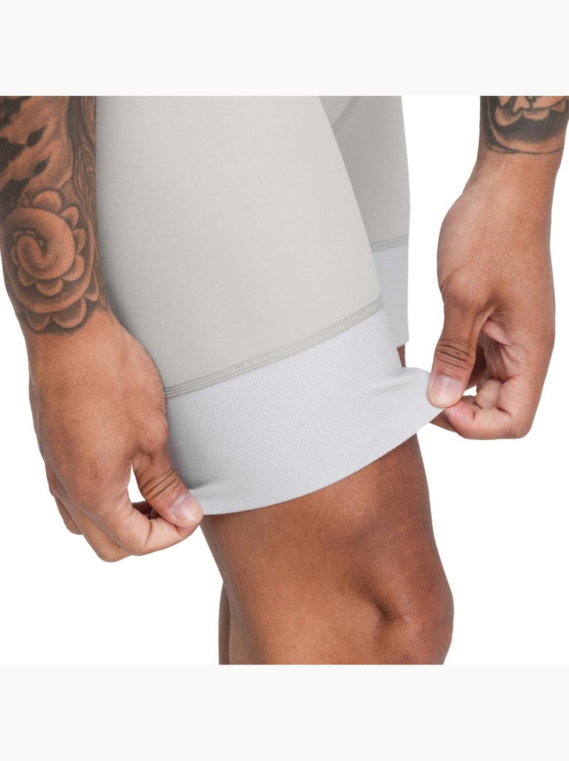 Calções de ciclismo de materiais reciclados para homem Branco Cinza - Kiabi