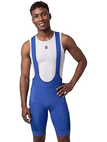 Calções de ciclismo gravel com alças para homem
