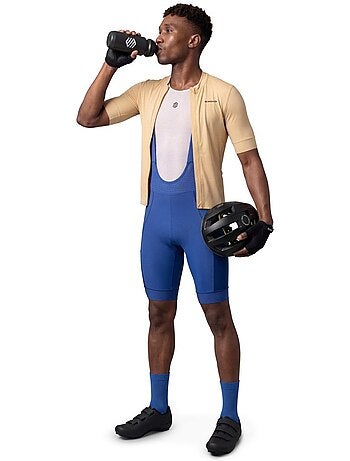 Calções de ciclismo gravel com alças para homem
