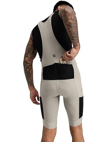 Calções de ciclismo gravel com alças para homem