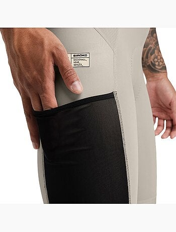 Calções de ciclismo gravel com alças para homem