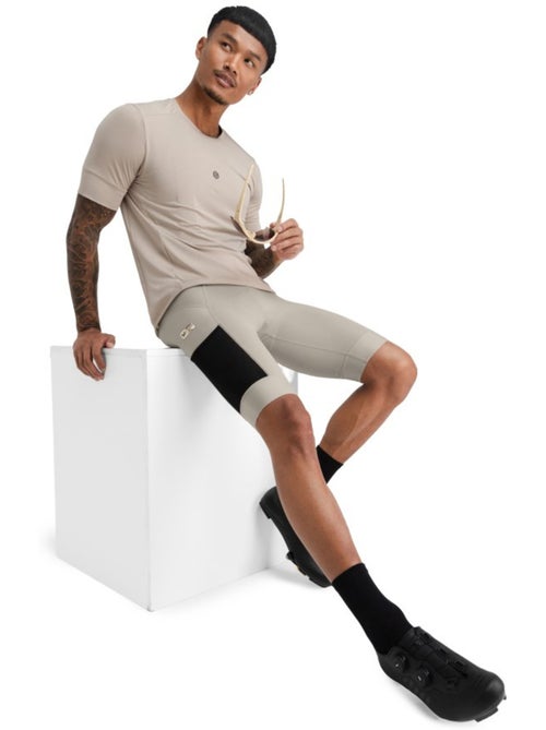 Calções de ciclismo gravel com alças para homem - Kiabi