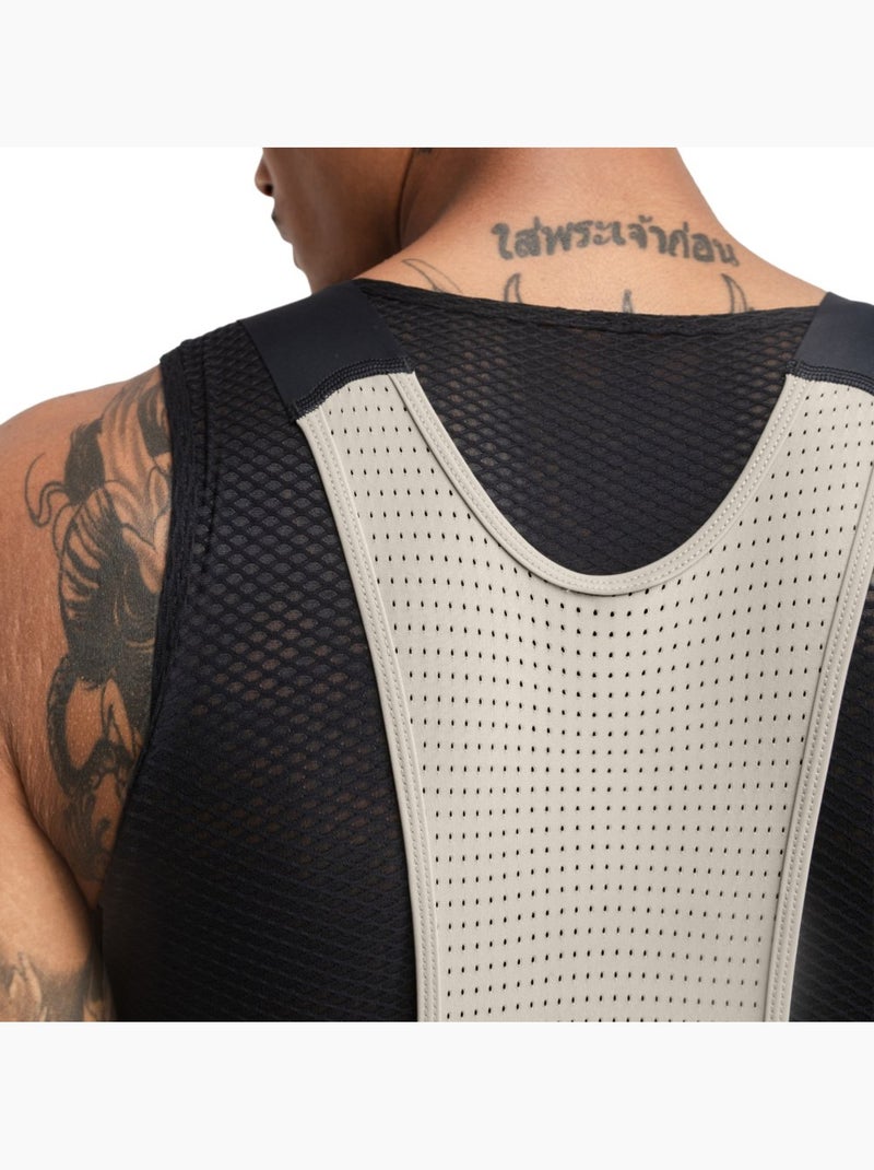 Calções de ciclismo gravel com alças para homem Bege - Kiabi