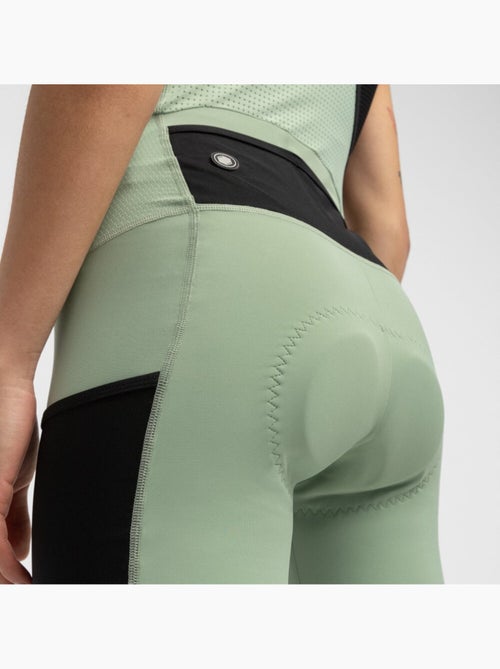 Calções de ciclismo gravel com alças para mulher - Kiabi