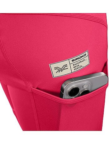 Calções de ciclismo gravel com alças para mulher