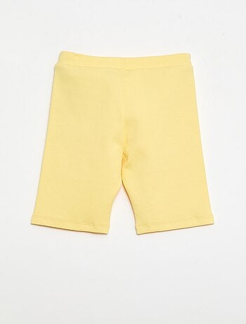 Calções de ciclista canelados