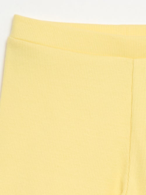 Calções de ciclista canelados - Kiabi