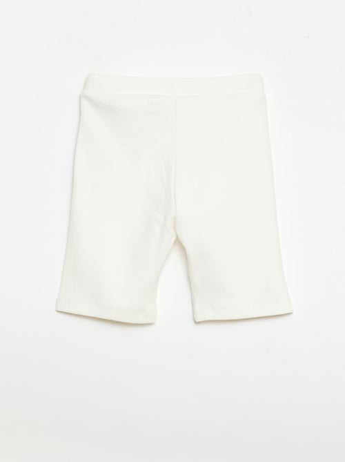 Calções de ciclista canelados - Kiabi