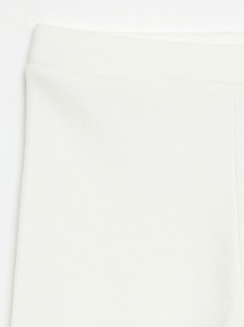 Calções de ciclista canelados - Kiabi