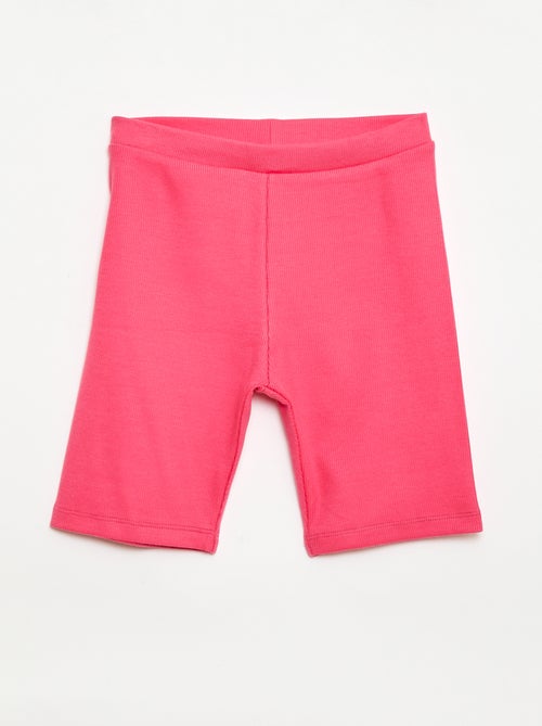 Calções de ciclista canelados - Kiabi