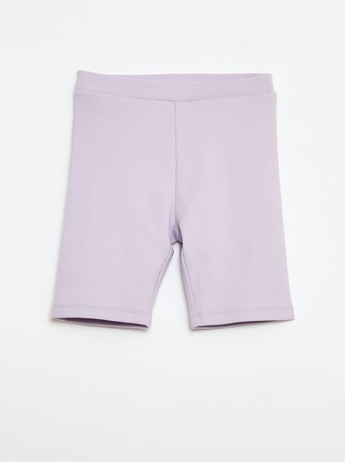 Calções de ciclista canelados - Kiabi