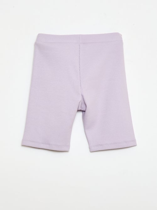 Calções de ciclista canelados - Kiabi